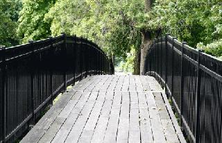 Walking Bridge leading to Weston Cemetery from Bicentennial Park
